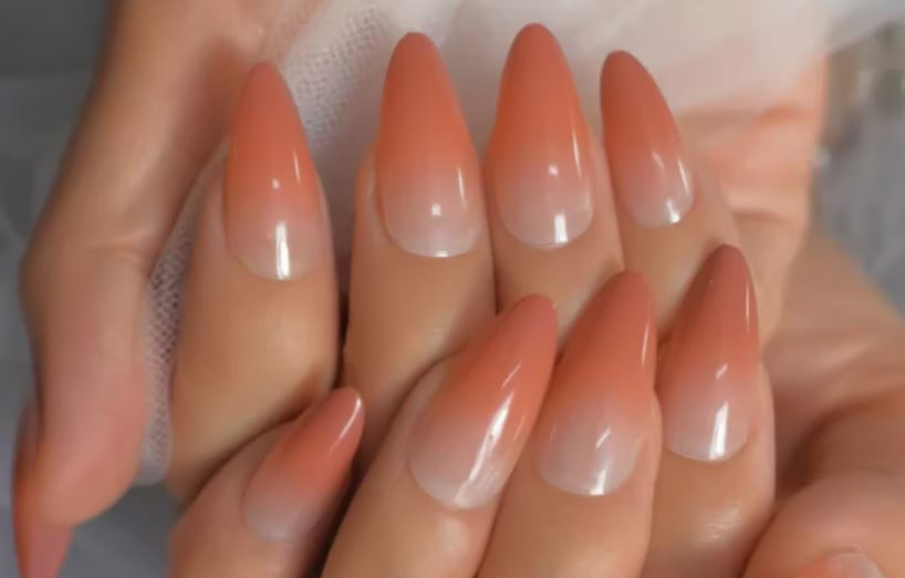 stunning manicure with ombre